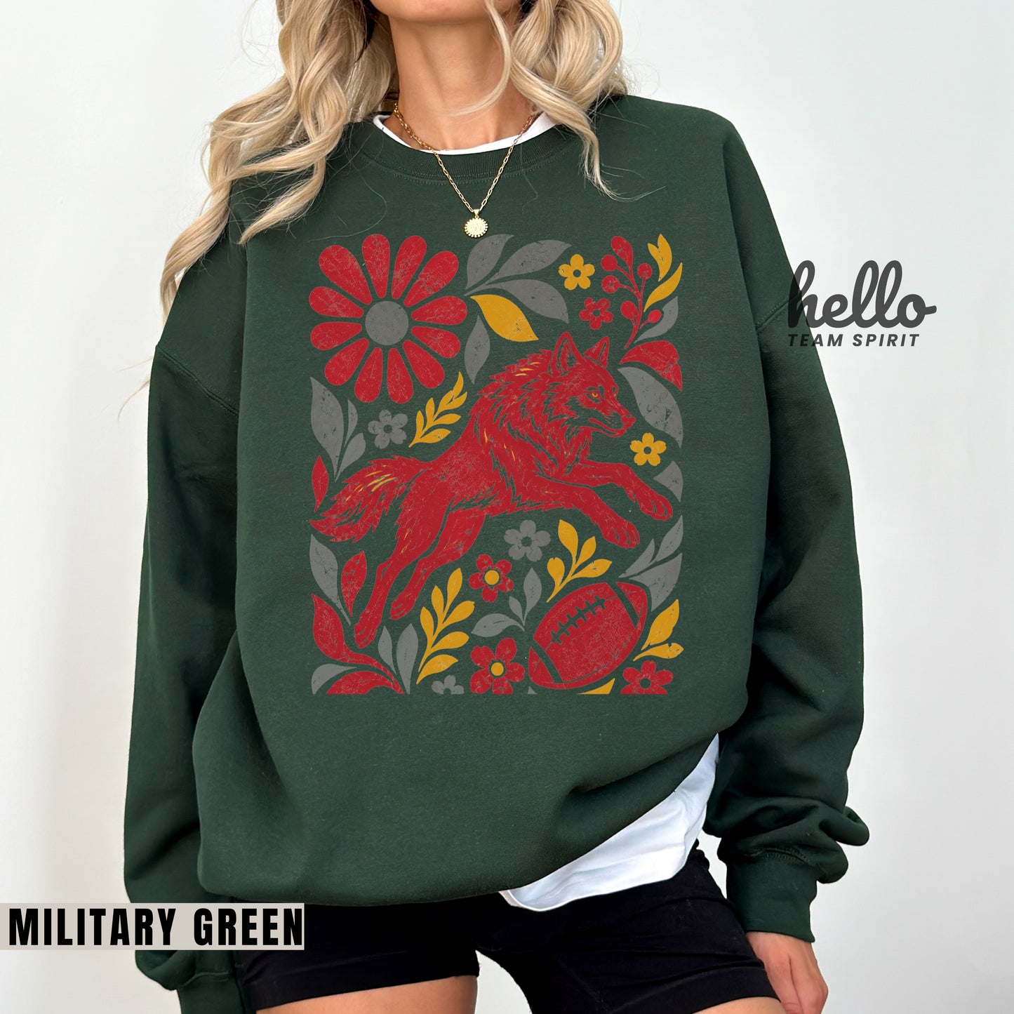 Kansas City Boho Football Graphic Sweatshirt