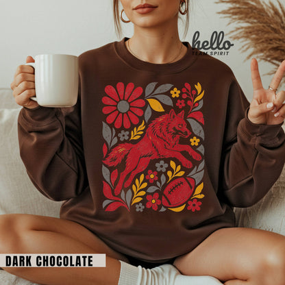 Kansas City Boho Football Graphic Sweatshirt