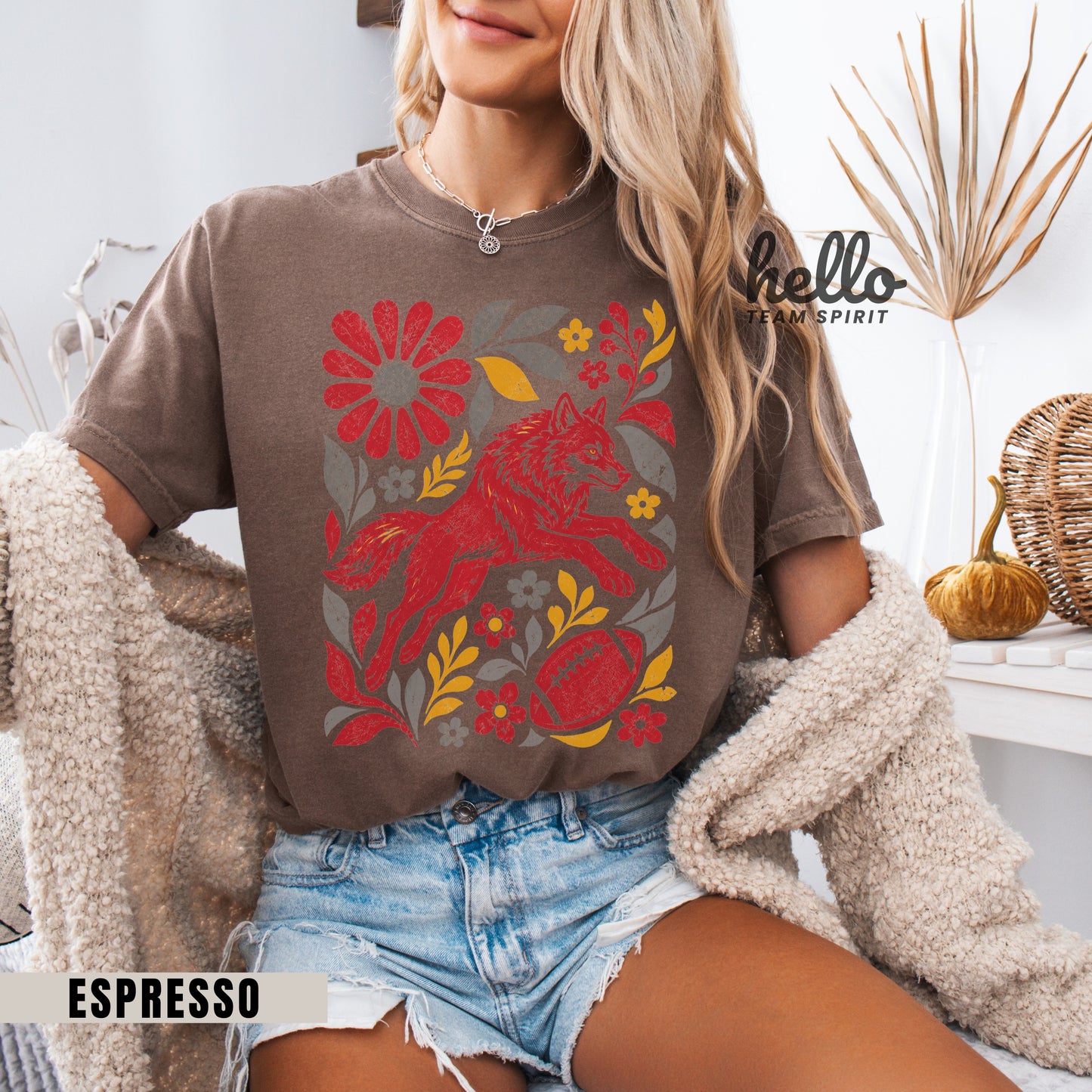 Kansas City Boho Football Graphic T-shirt