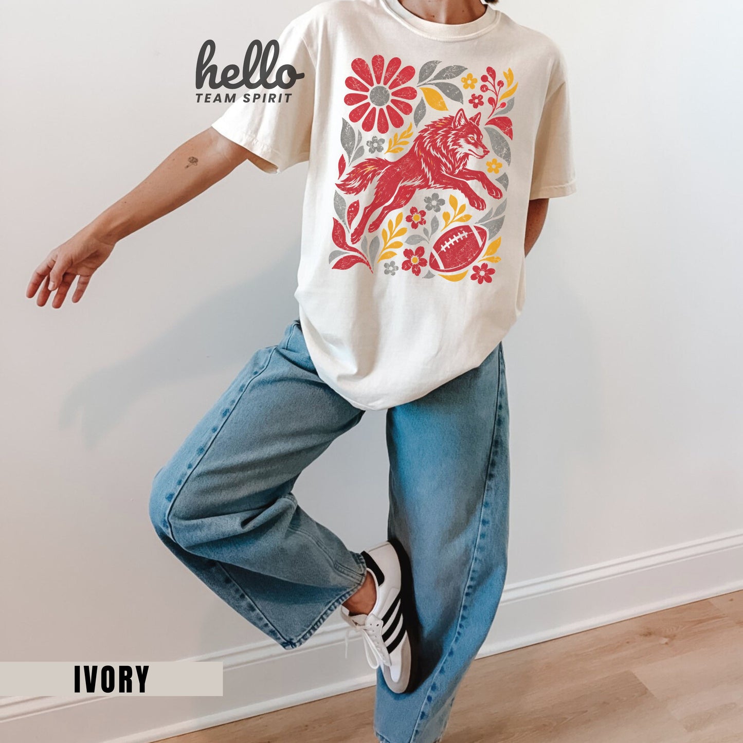 Kansas City Boho Football Graphic T-shirt