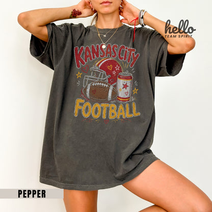 Kansas City Icon Football Graphic T-shirt
