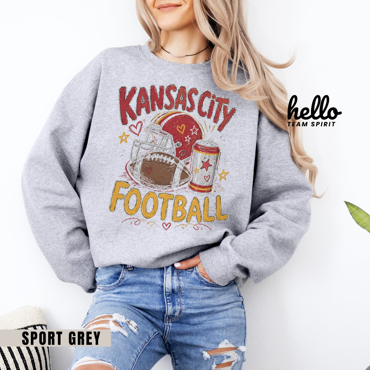 Kansas City Icon Football Graphic Sweatshirt