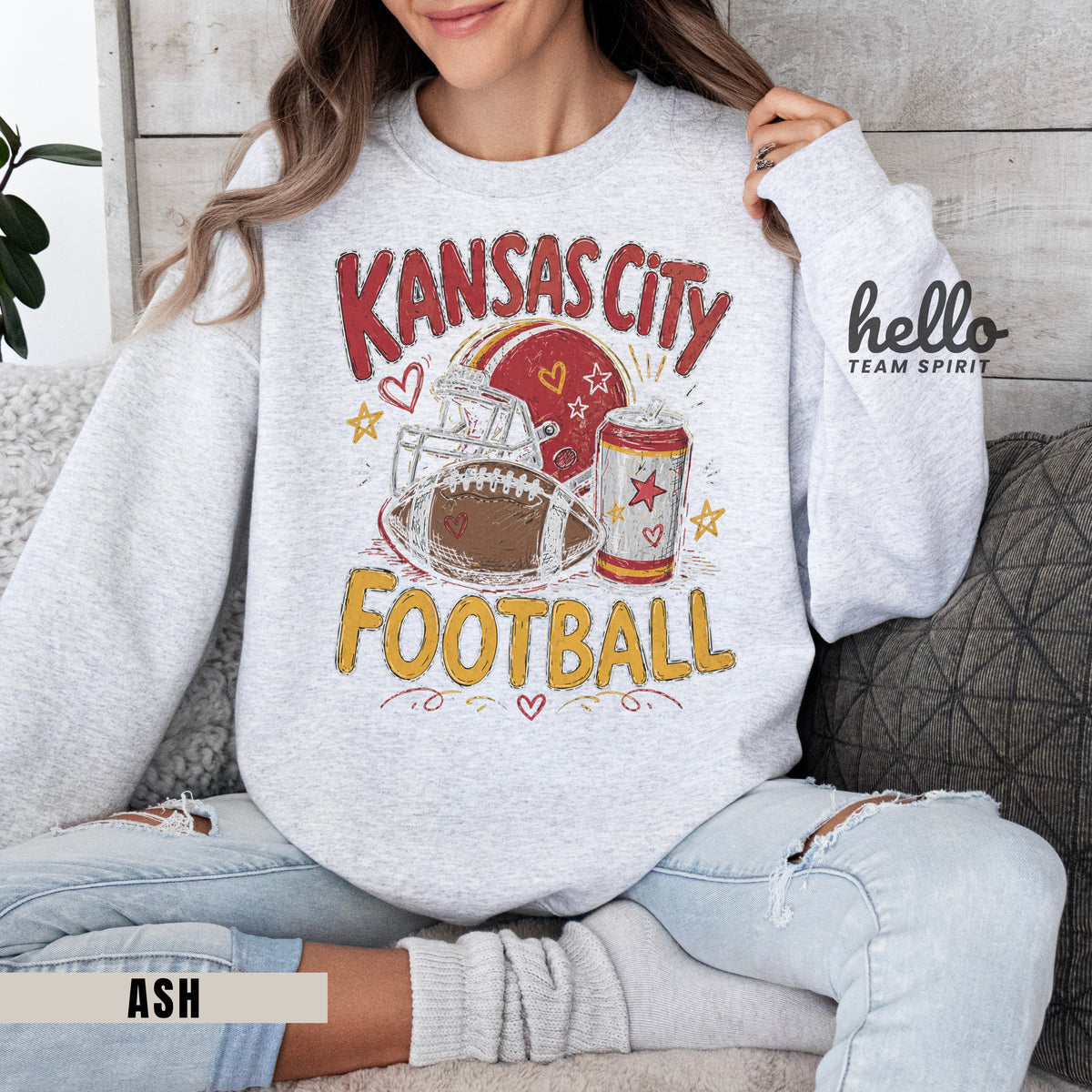 Kansas City Icon Football Graphic Sweatshirt