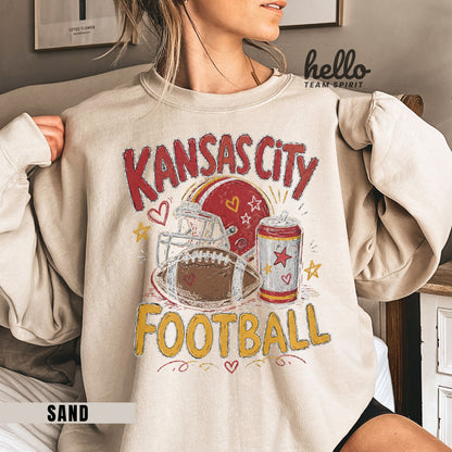Kansas City Icon Football Graphic Sweatshirt