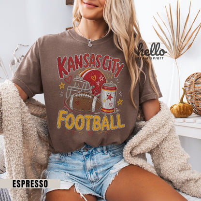 Kansas City Icon Football Graphic T-shirt