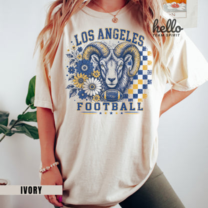 Los Angeles Retro Football Graphic T-shirt