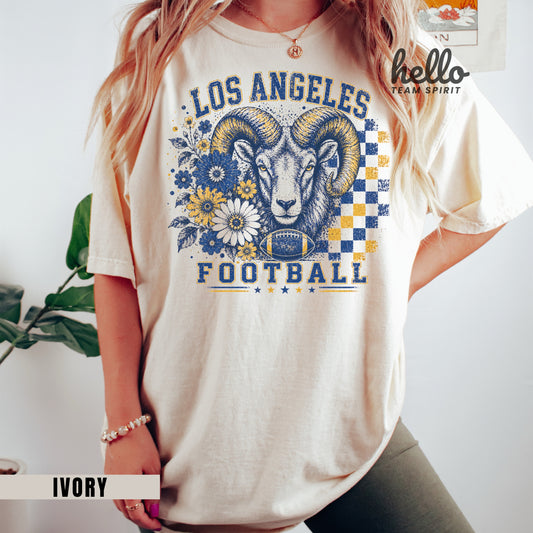 Los Angeles Retro Football Graphic T-shirt