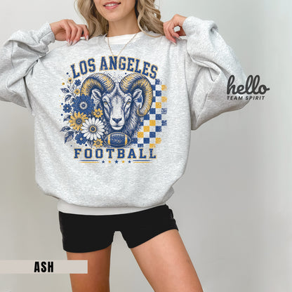 Los Angeles Retro Football Graphic Sweatshirt