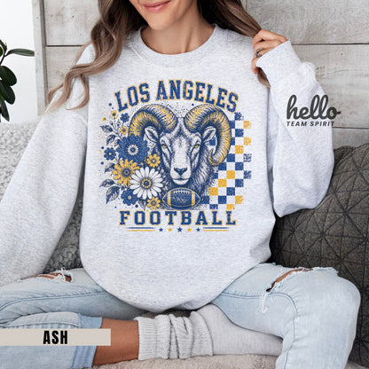 Los Angeles Retro Football Graphic Sweatshirt