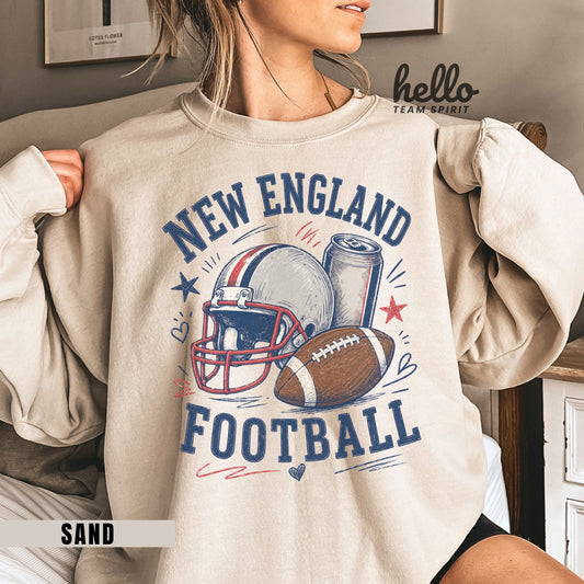 New England Icon Football Graphic Sweatshirt