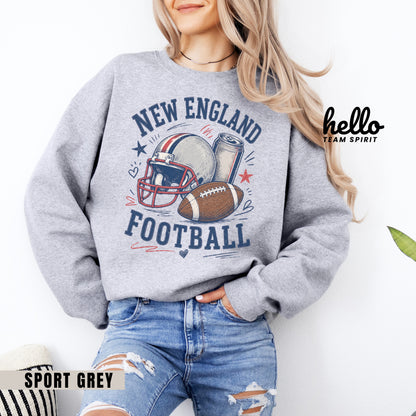 New England Icon Football Graphic Sweatshirt