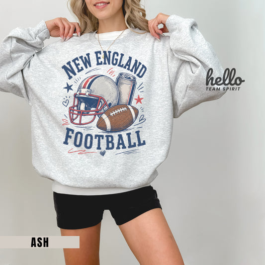 New England Icon Football Graphic Sweatshirt