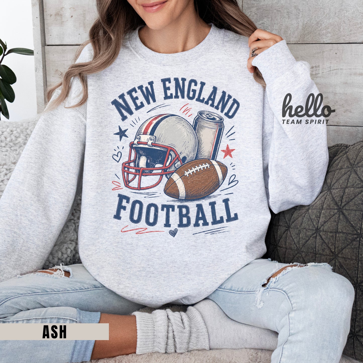 New England Icon Football Graphic Sweatshirt