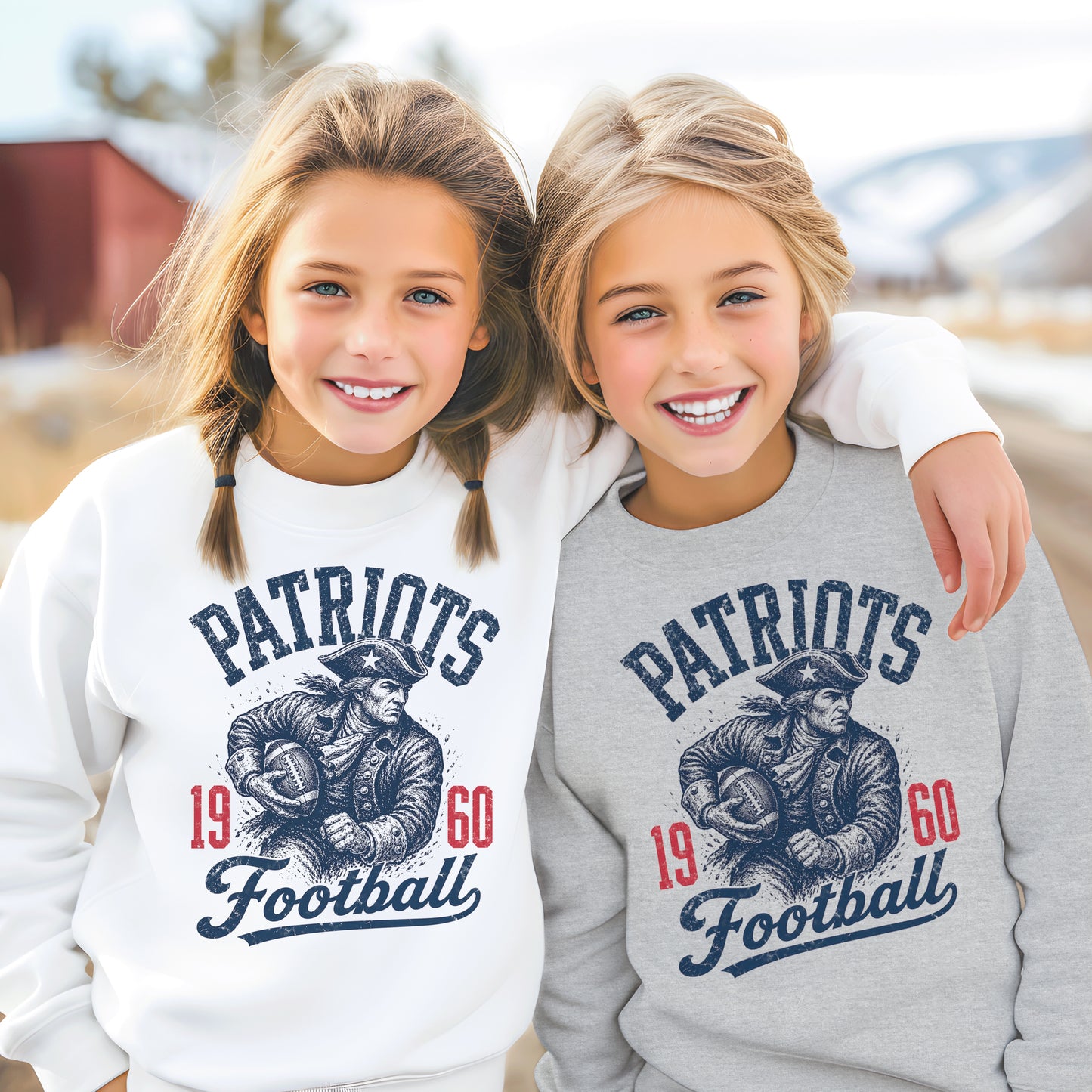 New England Heritage 1960 Football Graphic Youth Sweatshirt