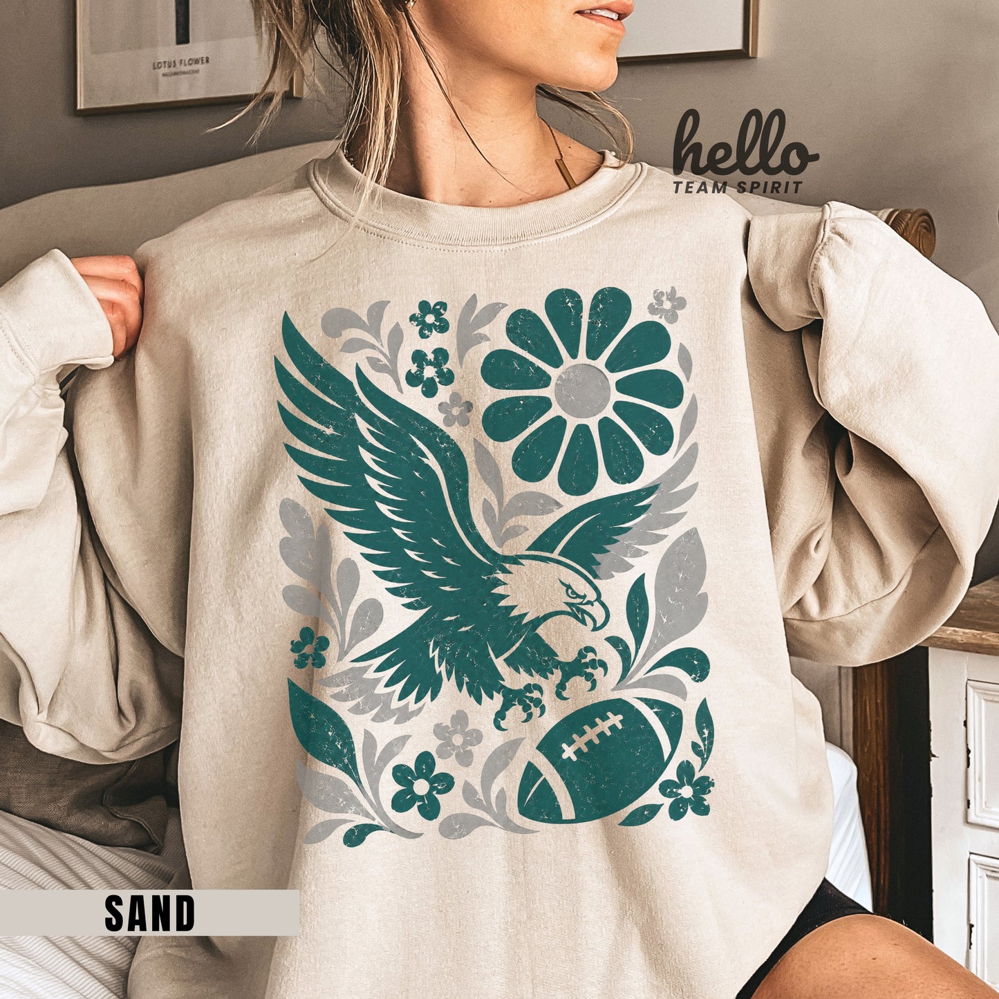 Philadelphia Boho Football Graphic Sweatshirt