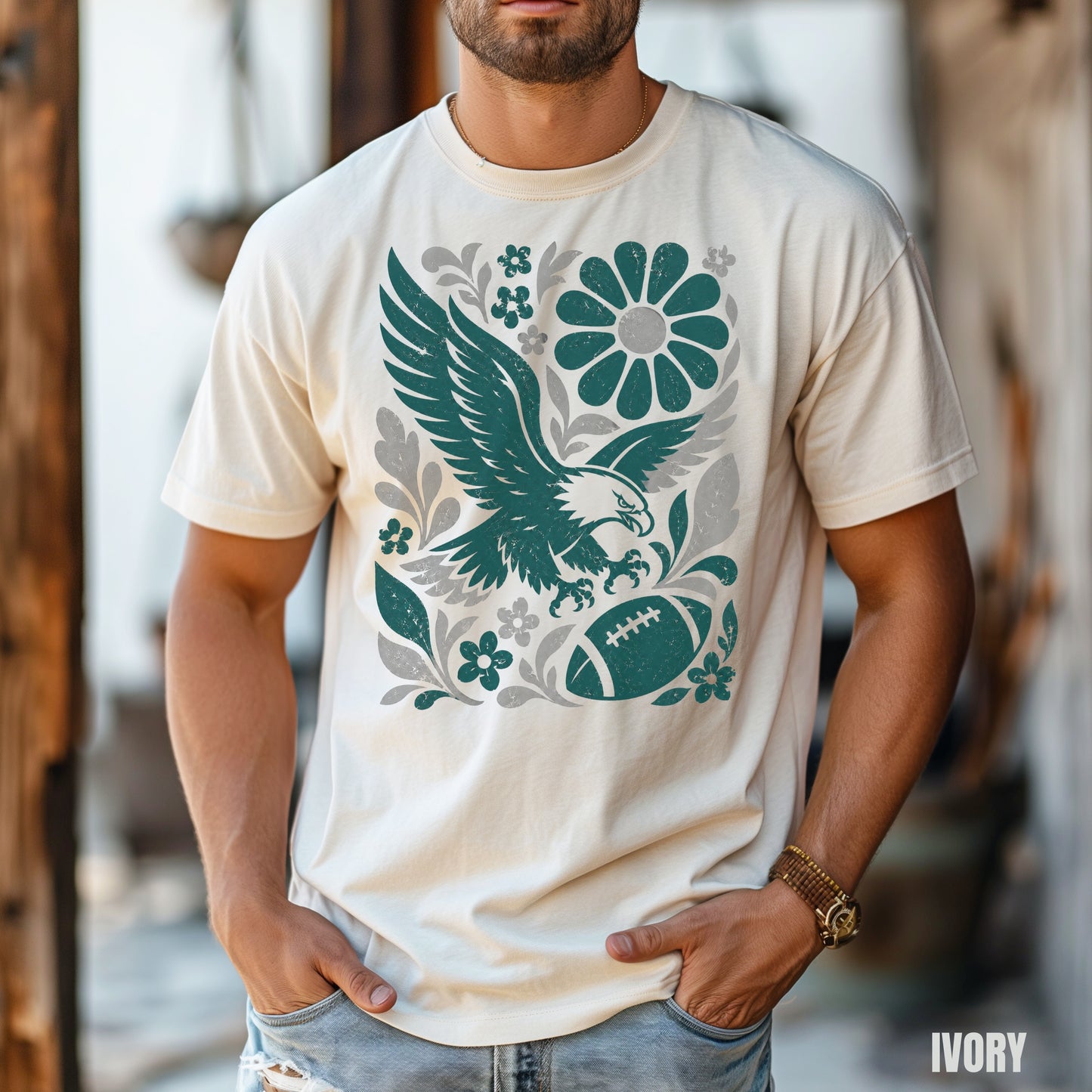Philadelphia Boho Football Graphic T-shirt