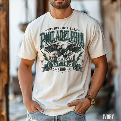 Philadelphia Established Football Graphic T-shirt