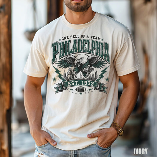 Philadelphia Established Football Graphic T-shirt