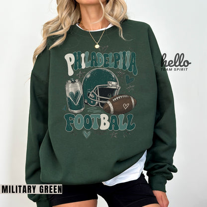 Philadelphia Icon Football Graphic Sweatshirt