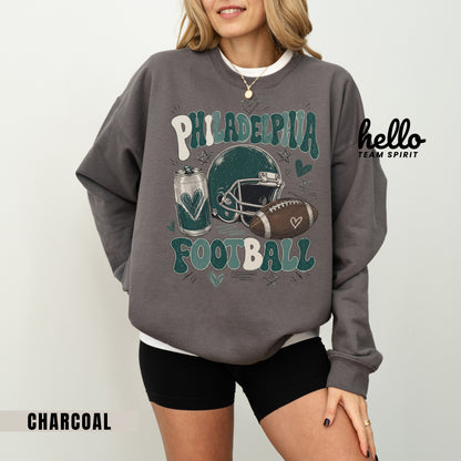 Philadelphia Icon Football Graphic Sweatshirt