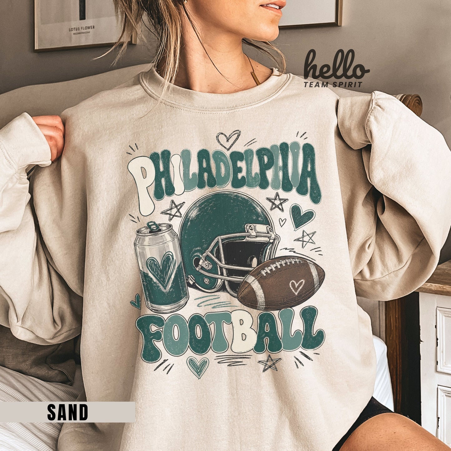 Philadelphia Icon Football Graphic Sweatshirt