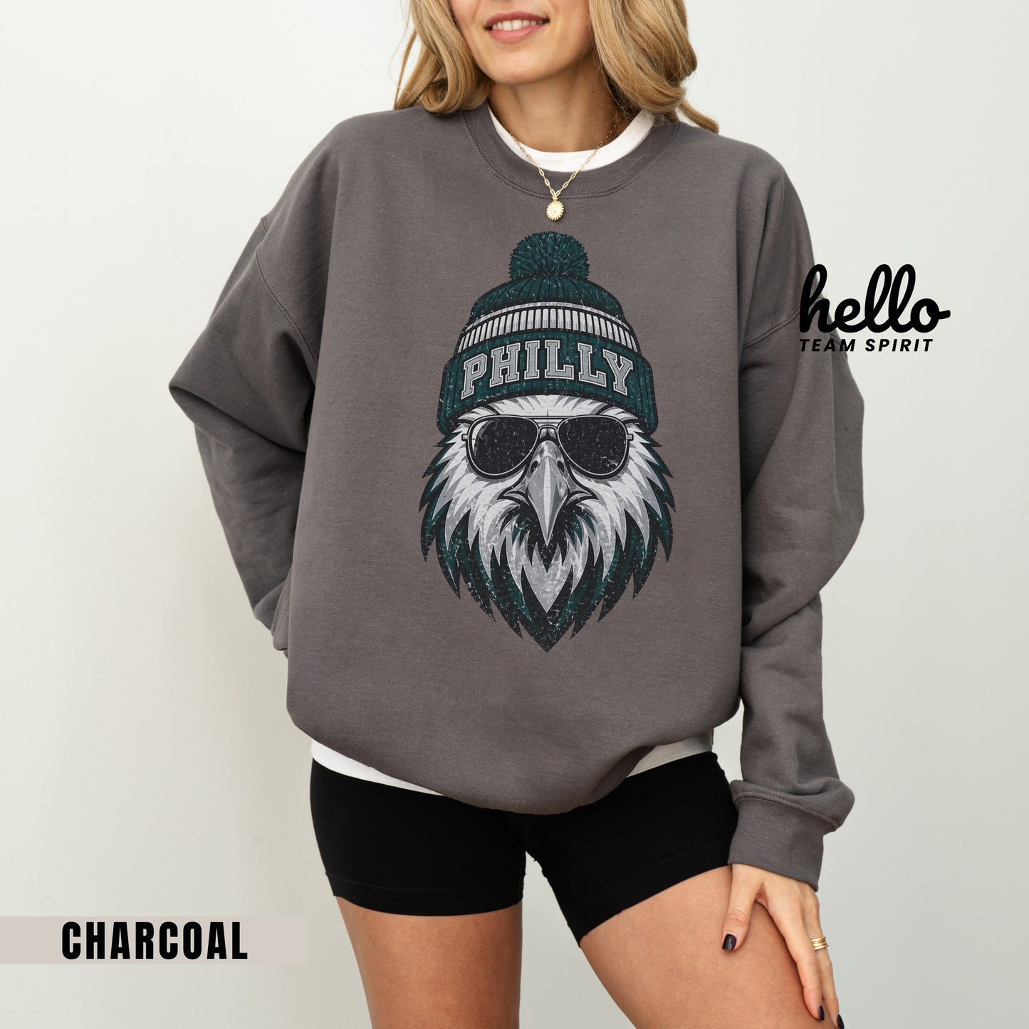 Philadelphia Vintage Character Football Graphic Sweatshirt