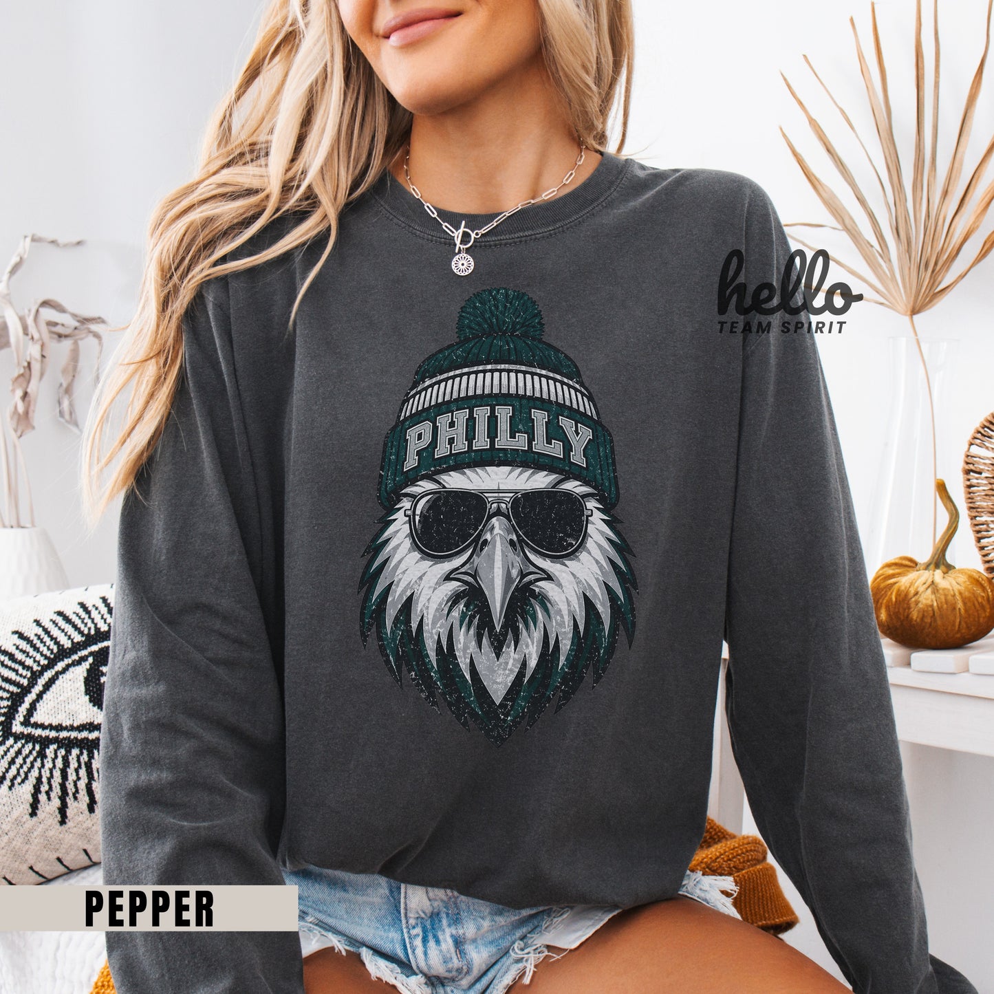 Philadelphia Vintage Character Football Graphic Sweatshirt