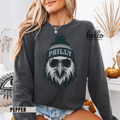 Philadelphia Vintage Character Football Graphic Sweatshirt