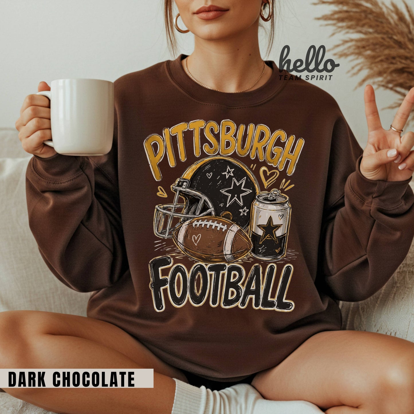 Pittsburgh Icon Football Graphic Sweatshirt