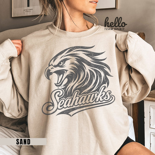 Seattle Retro Football Graphic Sweatshirt