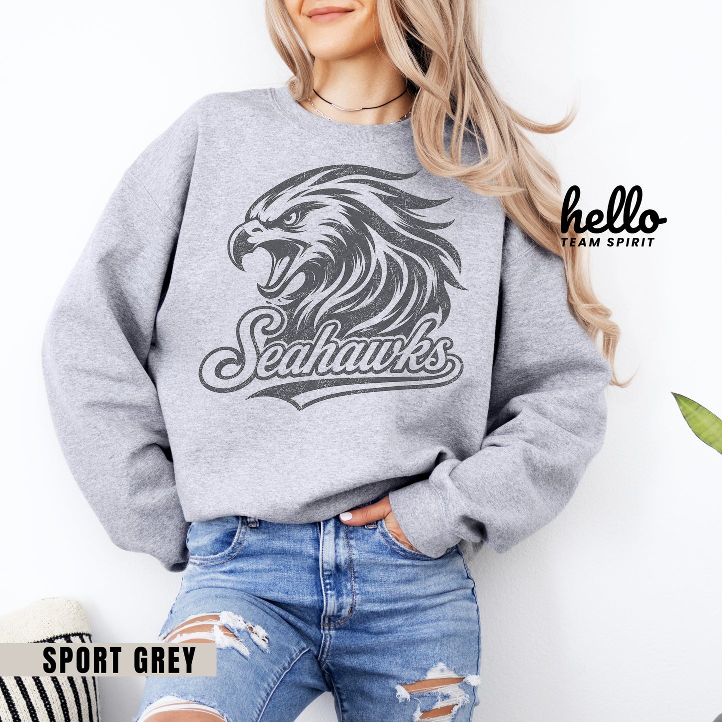 Seattle Retro Football Graphic Sweatshirt