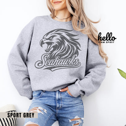 Seattle Retro Football Graphic Sweatshirt
