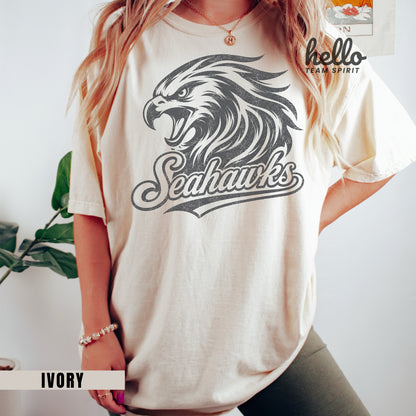 Seattle Retro Football Graphic  T-shirt