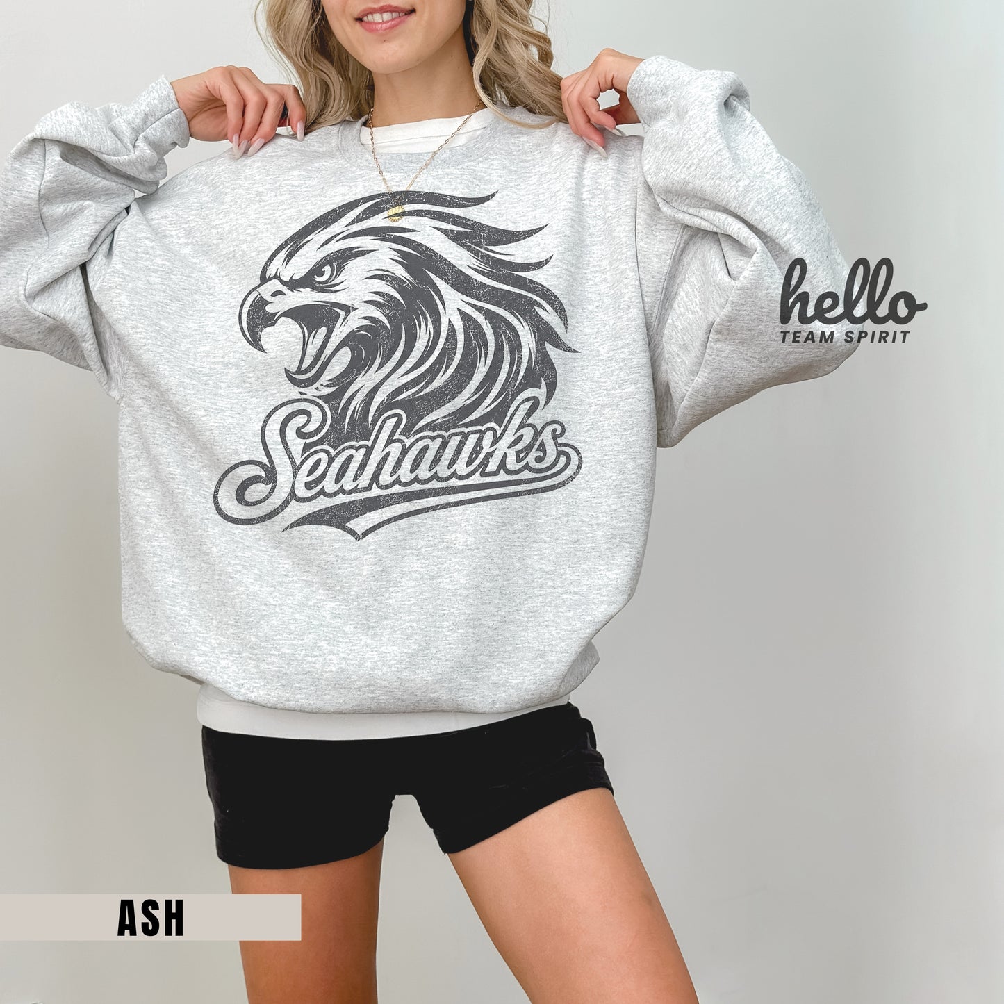 Seattle Retro Football Graphic Sweatshirt