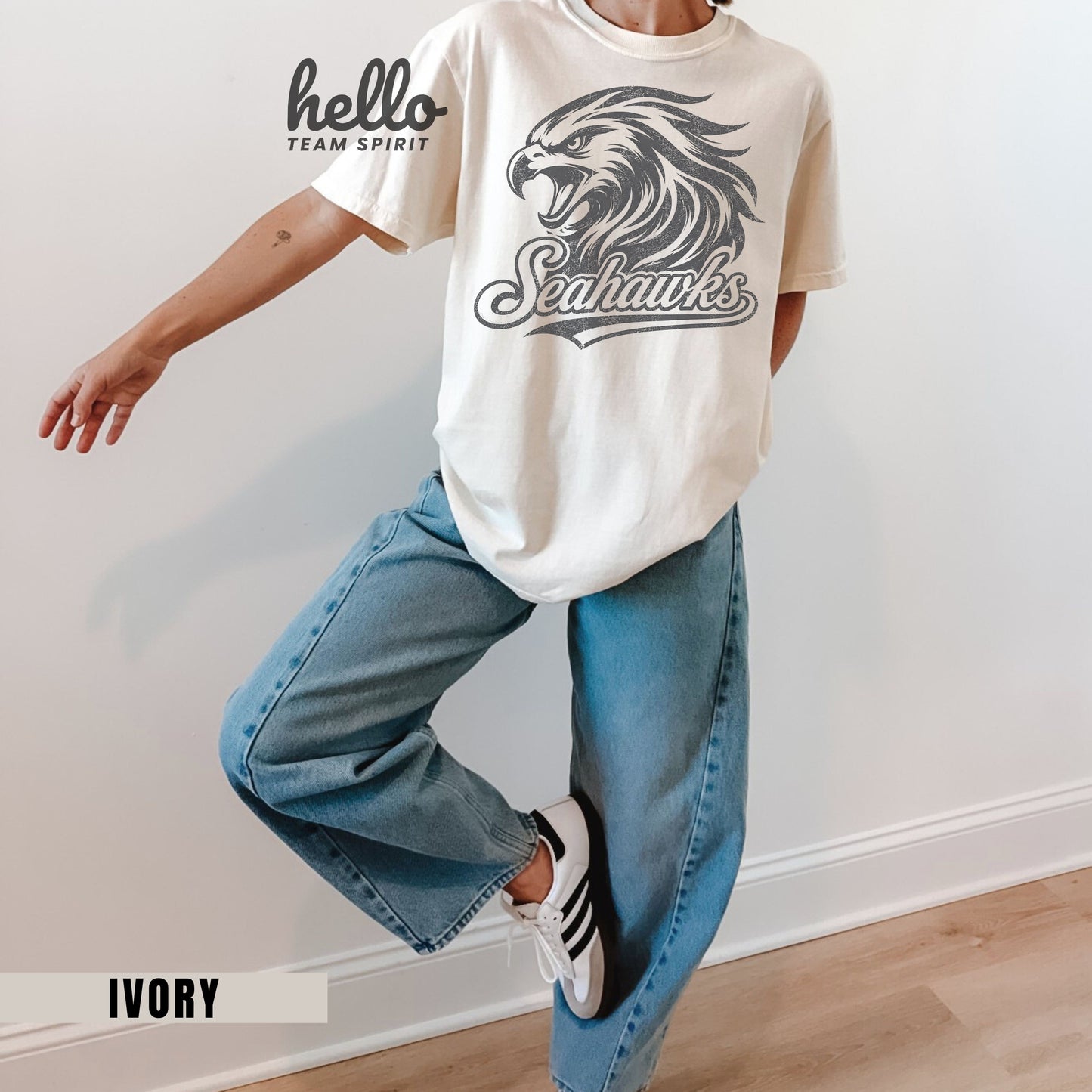 Seattle Retro Football Graphic  T-shirt