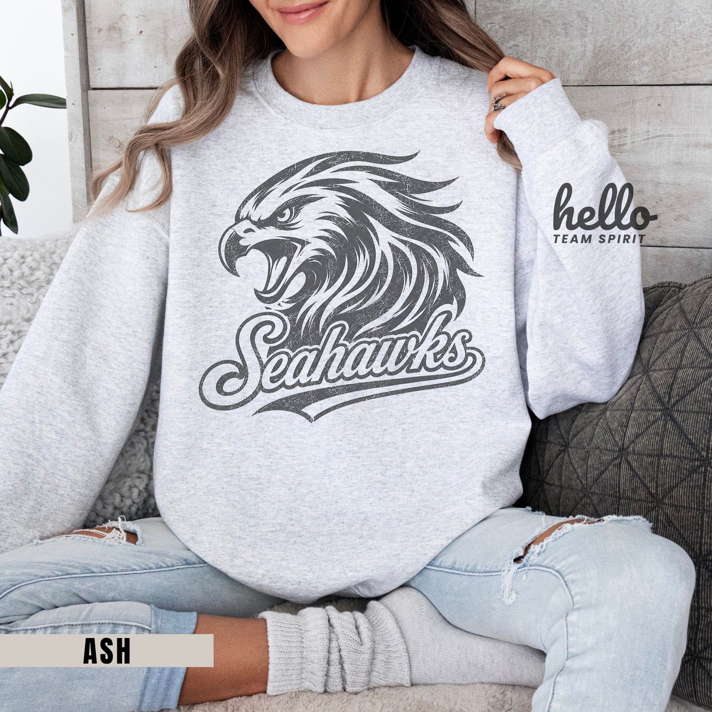 Seattle Retro Football Graphic Sweatshirt
