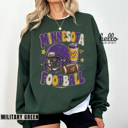 Minnesota Icon Football Graphic Sweatshirt