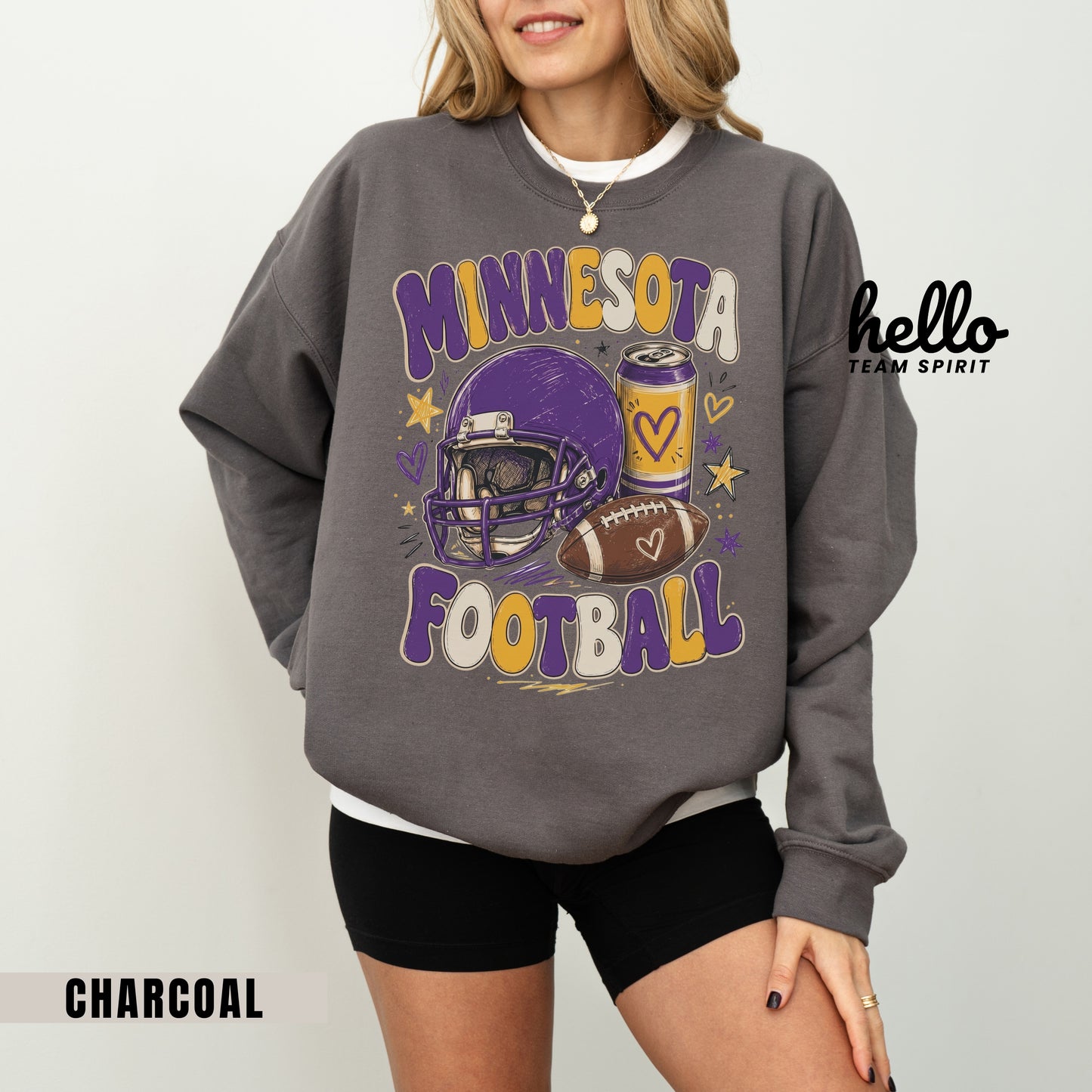 Minnesota Icon Football Graphic Sweatshirt