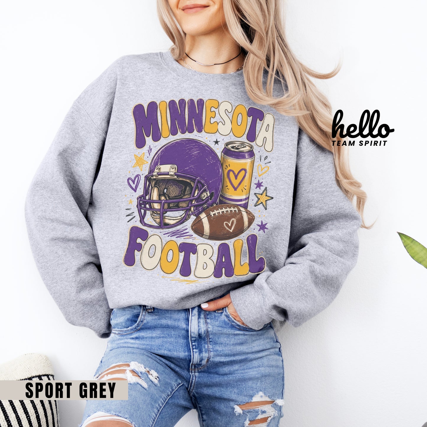 Minnesota Icon Football Graphic Sweatshirt