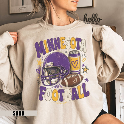 Minnesota Icon Football Graphic Sweatshirt