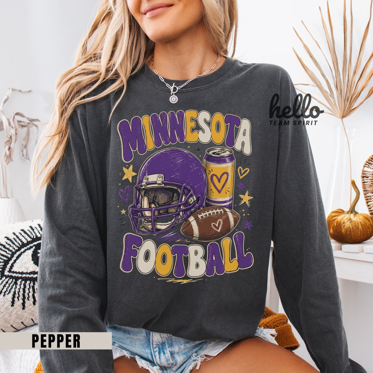 Minnesota Icon Football Graphic Sweatshirt