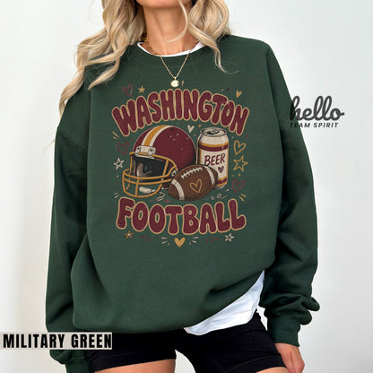 Washington Icon Football Graphic Sweatshirt