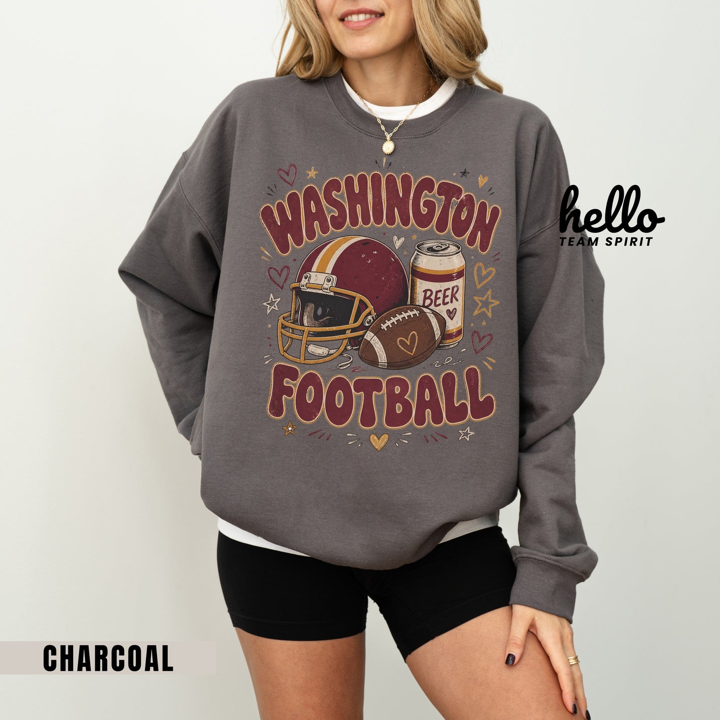 Washington Icon Football Graphic Sweatshirt