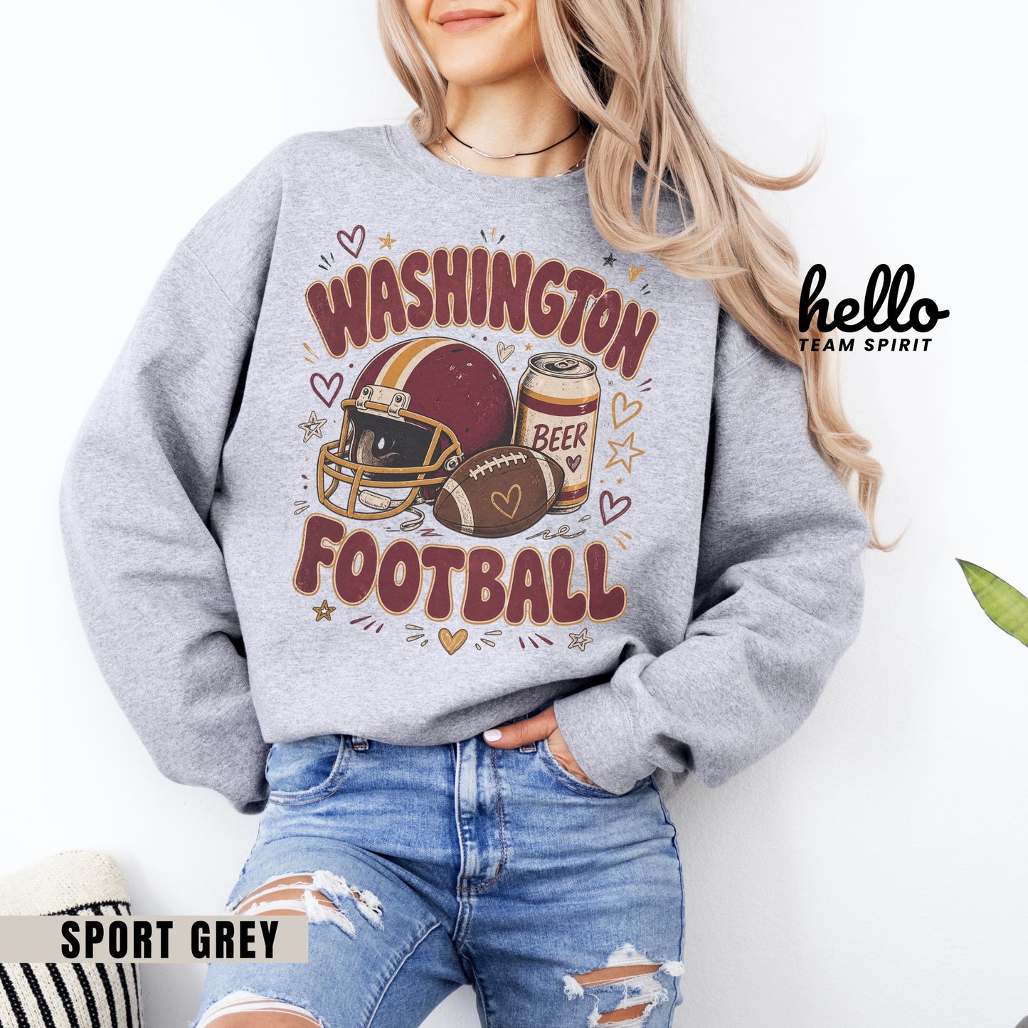 Washington Icon Football Graphic Sweatshirt