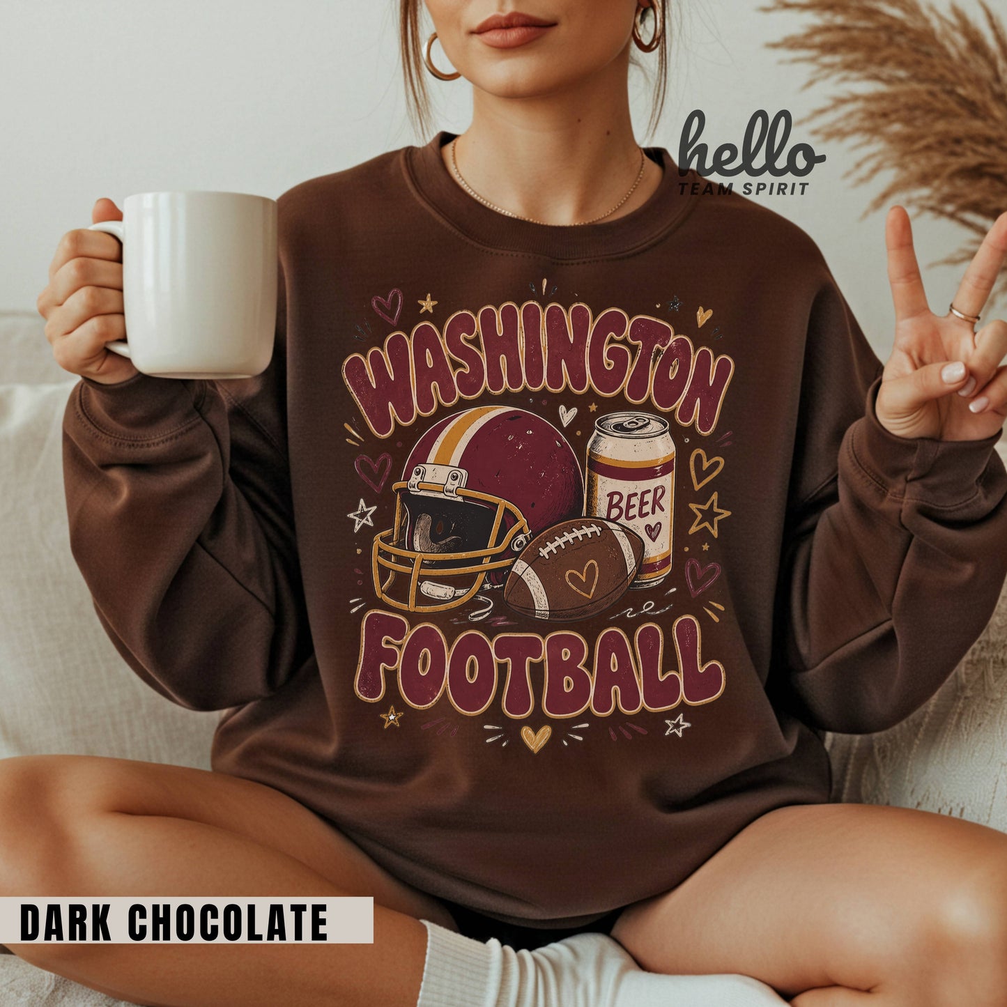 Washington Icon Football Graphic Sweatshirt