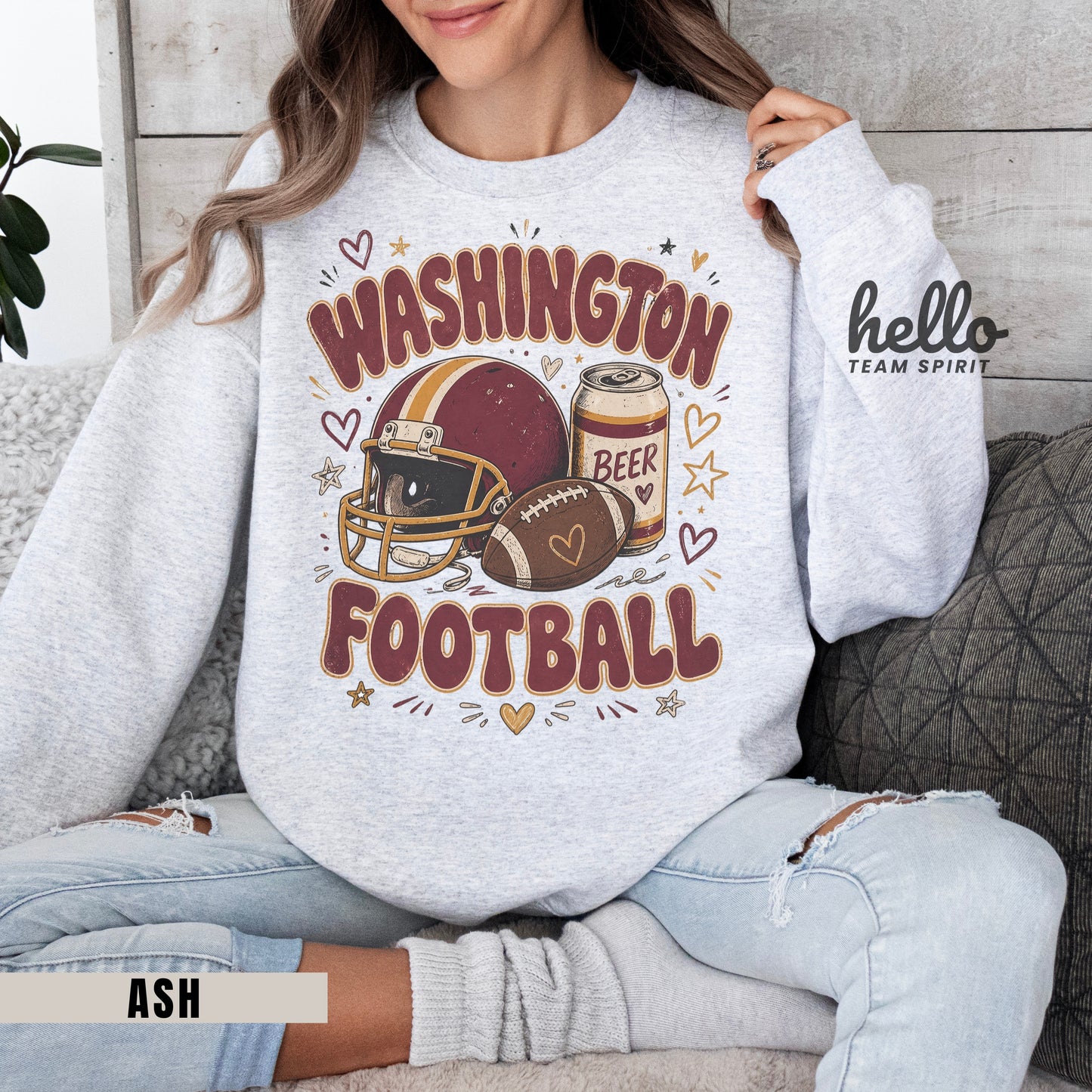 Washington Icon Football Graphic Sweatshirt