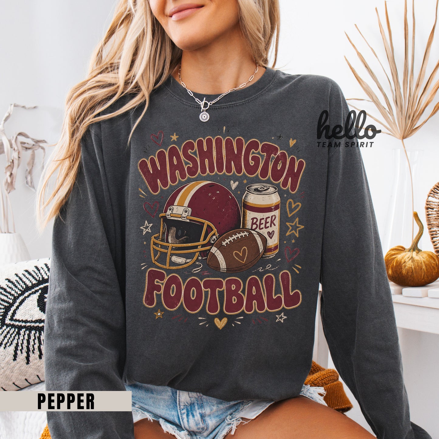 Washington Icon Football Graphic Sweatshirt