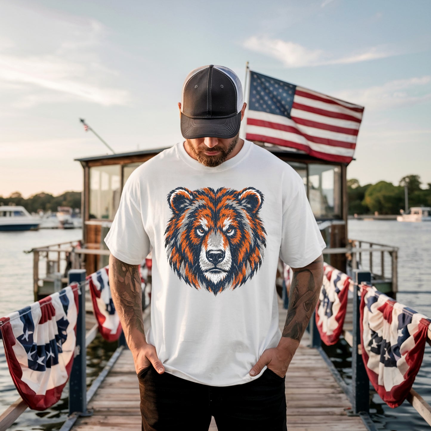 Chicago Game Day Football Graphic T-shirt
