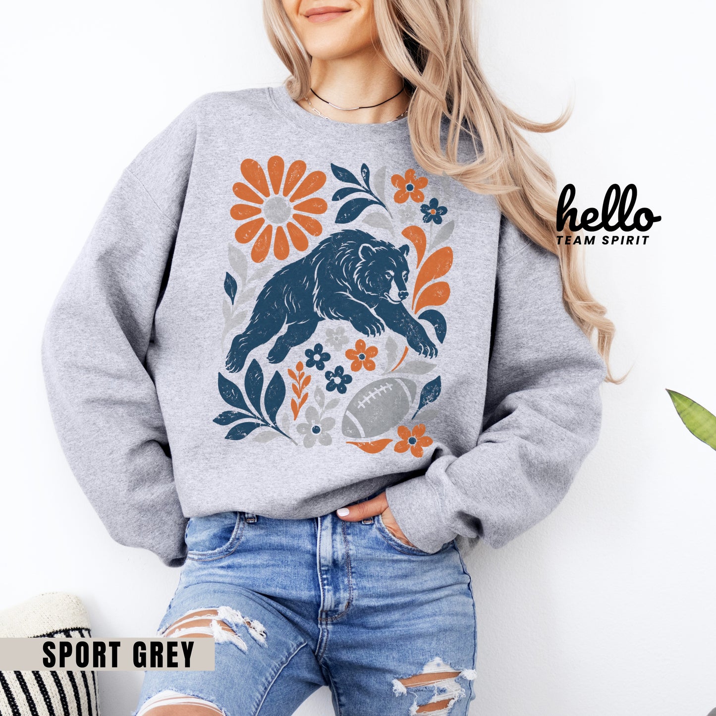 Chicago Boho Football Graphic Sweatshirt