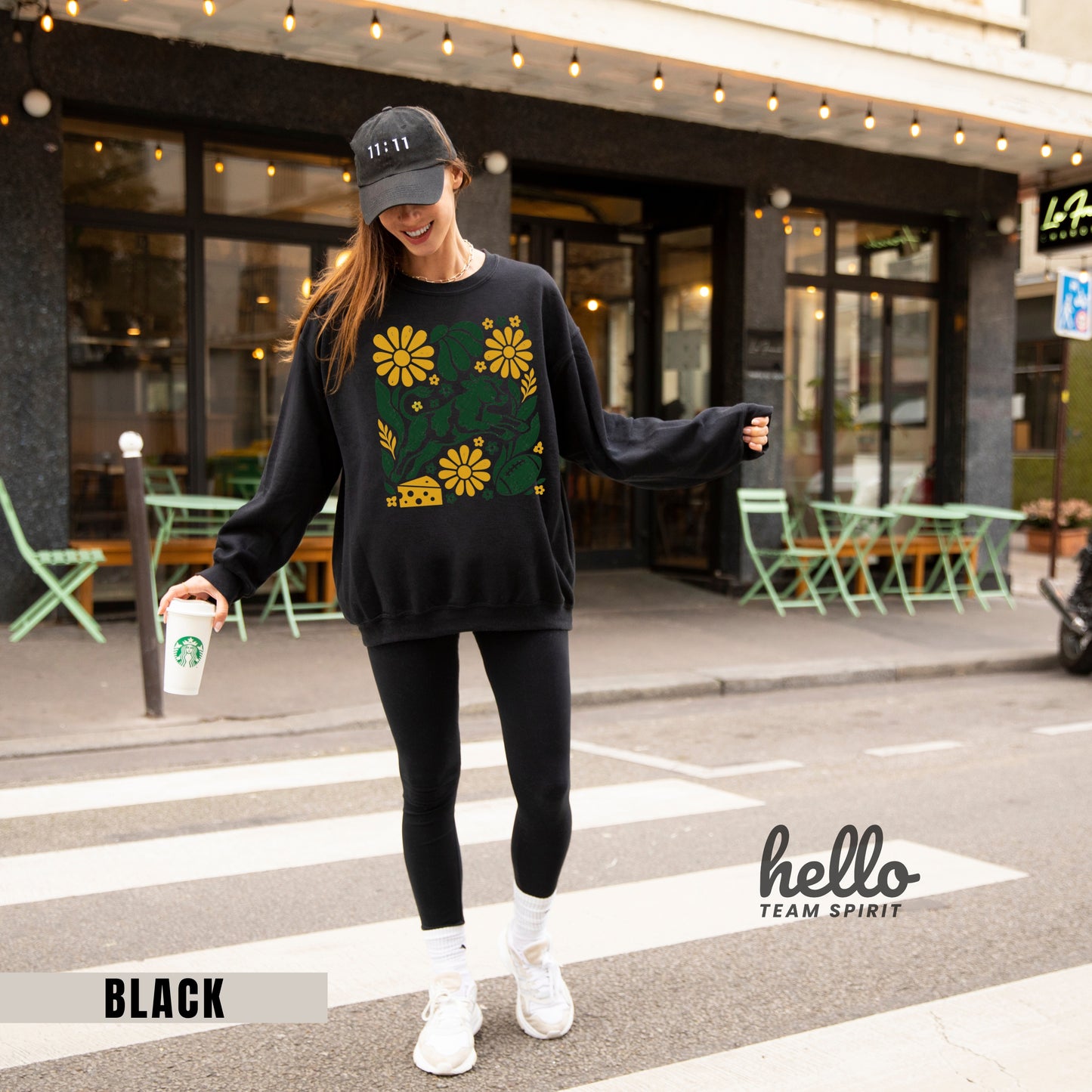 Green Bay Boho Football Graphic Sweatshirt